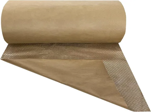Vista 4 de Rollo de envoltura de amortiguación de burbujas con respaldo de papel kraft de 48 pulgadas x 125 pies de largo