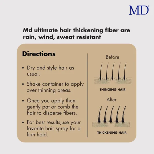 Vista 6 de MD Ultimate - Fibra para engrosar el cabello (rubio claro)