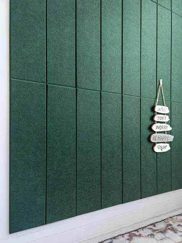 Vista 11 de Paneles acústicos cuadrados de 11.18 pulgadas, paquete de 12 paneles de pared que absorben el sonido, azulejos decorativos de fieltro insonorizados