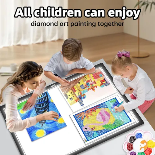 Vista 7 de Mlife Almohadilla de Luz Grande A1 Mejorada para Pintura de Arte de Diamante, Caja de Luz de Dibujo y Copia con Atenuación Continua para Calcar