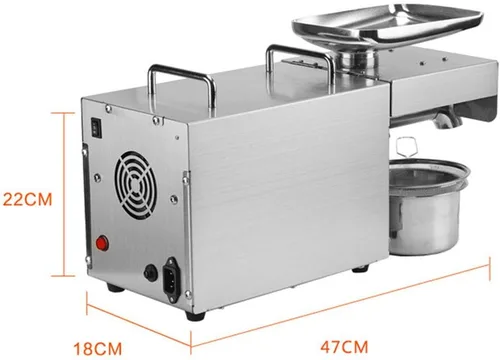 Vista 4 de Gone Máquina automática de prensa de aceite Extractor de aceite eléctrico 304 Prensa de aceite de semilla de acero inoxidable 24 horas prensado