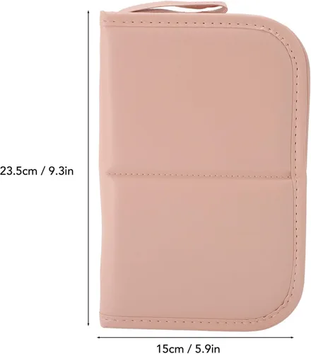 Vista 5 de Agatige 20 Pockets Makeup Brush Organizer, Stand Up Water Proof Travel Cosmetic Brushes Case Toiletry Bags For Women And Men Outdoor