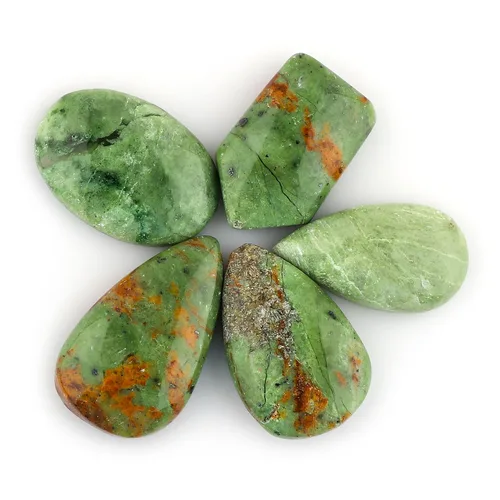 Vista 14 de CRYSTALIS Al por mayor 5 piezas de piedra preciosa natural K2 jaspe suelta en bruto, cabujones para hacer joyería, piedras pulidas de chakra