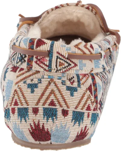 Vista 3 de Minnetonka - Pantuflas Cally de pelo sintético para mujer