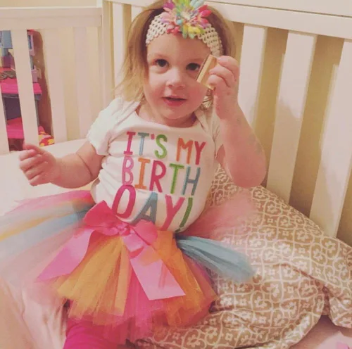 Vista 3 de Conjunto de vestido con falda tutú y camisa estampada para niñas
