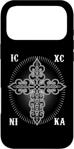 Vista 22 de IC XC Nika Cross Christogram Orthodox Christian Case for iPhone 17