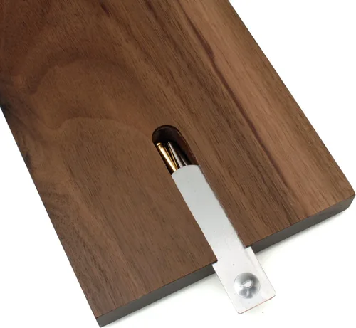Vista 5 de WE Games Juego de cuna de lujo, tablero de madera de nogal de 3 pistas con incrustaciones, clavijas de cuna de fácil agarre, tarjetas y bolsa