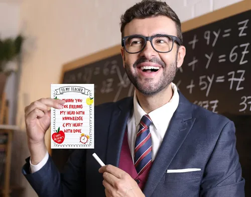Vista 4 de FLYAB Tarjetas de feliz día de San Valentín para profesores, agradecimientos, profesores, tarjetas de San Valentín, tarjetas de felicitación de San