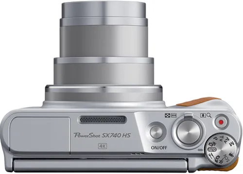Vista 4 de Cámara digital Canon Powershot SX740 HS (plata) + 64GB de memoria + empuñadura estabilizadora + paquete de software + más (paquete de valor)