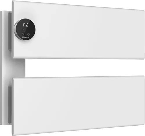 Vista 16 de K&KALONZO Calentador de toallas eléctrico, 18.35" An x 31" Al, calentador de toallas montado en pared con temporizador integrado, calentador