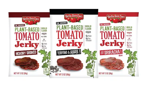 Vista 6 de Bella Sun Luci Cecina de tomate a base de plantas-Teriyaki Cracked Pepper
