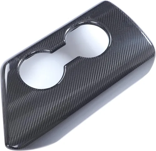 Vista 2 de Fibra de carbono real compatible con Toyota Supra GR A90 A91 MK5 2019-2022 2023 2024 Control central de coche, cubierta de caja de apoyabrazos