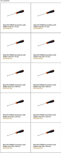 Vista 5 de Bahco B219.210 BHB219.210 Juego de 10 Destorn Bahcofit Torx, estándar, Mediano