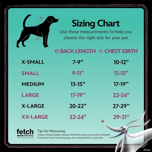 Vista 4 de Disney for Pets Disfraz de Halloween Nightmare Before Christmas Sally – Extra pequeño – Disfraz de Halloween para perro con licencia