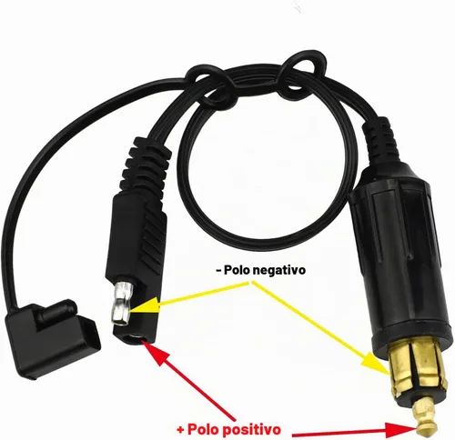Vista 3 de Conector Adaptador de Enchufe DIN Hella a SAE para Motocicleta BMW