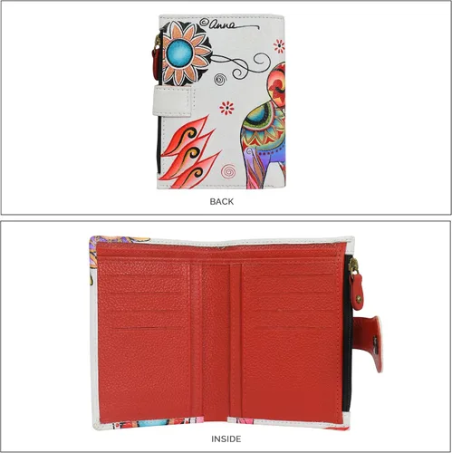 Vista 78 de Anna by Anuschka Cartera de mujer pintada a mano de cuero genuino para mujer