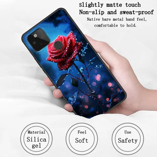 Vista 264 de Funda delgada para Google Pixel 4 XL, funda delgada de silicona de TPU suave a prueba de golpes para Google Pixel 4 XL, astronauta Galaxy
