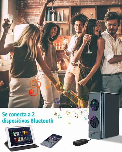 Vista 7 de Golvery, receptor Bluetooth (Bluetooth avanzado 4.1, A2DP) - adaptador de audio inalámbrico portable con entrada de 3,5 mm - disfruta la música