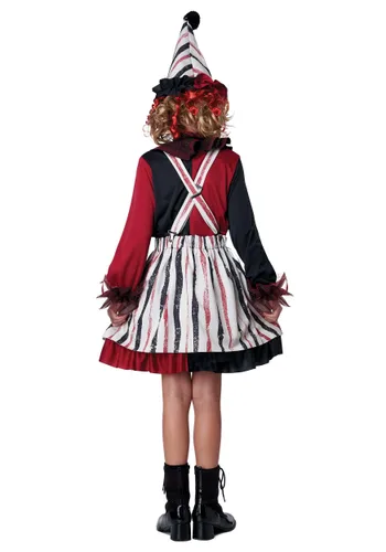 Vista 2 de Disfraz Infantil de Payaso Listo para Niñas Multicolor