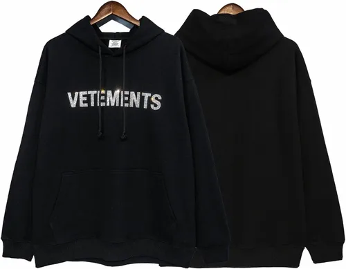 Vista 2 de Vetements Hoodies Fashion Hot Diamond Trend Hooded Swearshirt Unisex Streetwear Hip Hop Hoodie Loose Casual Pullovers