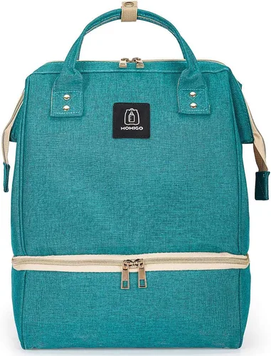 Vista 13 de Mochila para extractor de leche, bolsa enfriadora y resistente a la humedad, doble capa para madre, mochila de trabajo al aire libre con puerto