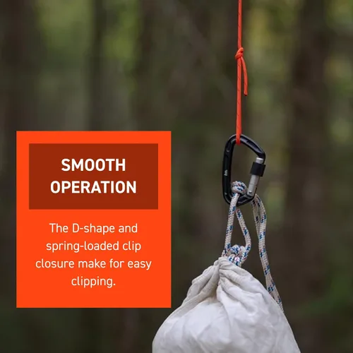 Vista 5 de S.O.L. Survive Outdoors Longer Mosquetón de utilidad con bloqueo 3.9 in - (Pack de 2)