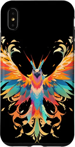 Vista 10 de Funda para iPhone 11 Rising Phoenix Fire Colorful Bird Open Wing Rebirth