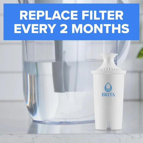 Vista 3 de Brita Standard Water Filter for Pitchers and Dispensers, Reduces Copper, Cadmium and Mercury Impurities, Lasts Two Months or 40 Gallons, Includes 6