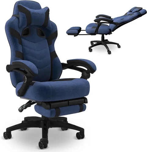 Vista 12 de RESPAWN 110 Pro Silla Ergonómica para Juegos con Reposapiés para Adultos - Cómoda Silla Reclinable de Oficina para Juegos con Soporte Lumbar