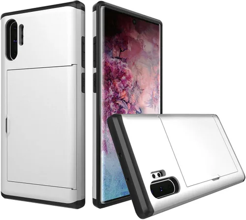 Vista 15 de Funda protectora de silicona ultra fina a prueba de golpes con doble capa protectora para tarjetas de crédito, ranura para tarjetas
