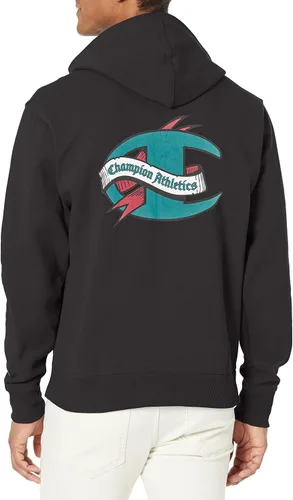 Vista 2 de Champion Men's Powerblend Fleece Hoodie, Old English C