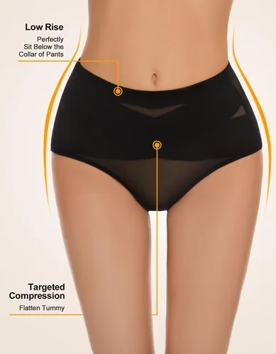 Vista 2 de SIMIYA Faja moldeadora para control de abdomen, ropa interior moldeadora de vientre inferior para mujer