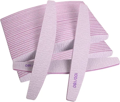 Vista 11 de Limas de uñas (25 piezas), lima de uñas de grano 100/180, tablero de esmeril a granel para uñas acrílicas y uñas naturales, limas para uñas