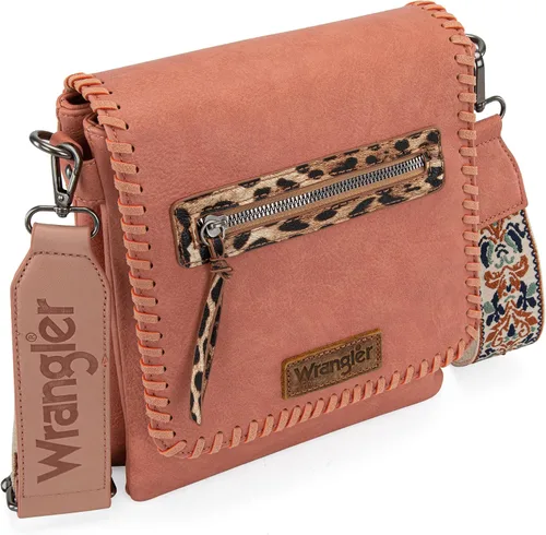 Vista 4 de Wrangler Bolsos cruzados para mujer, bolso tejido a mano del oeste