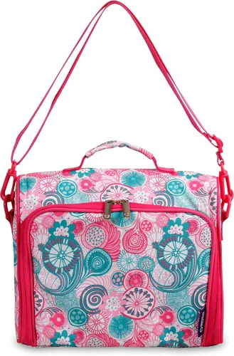 Vista 19 de J World New York Casey - Lonchera pequeña para adultos. Lonchera aislada de tamaño mediano para niños, color negro, 9.5 x 10 x 3.5 pulgadas