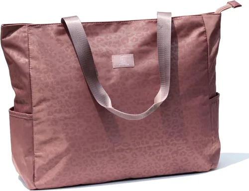 Vista 9 de Bolsa grande de playa resistente al agua, ligera de 20 pulgadas, bolsa grande para mujer, para gimnasio, playa, viajes, piscina, yoga, enfermeras