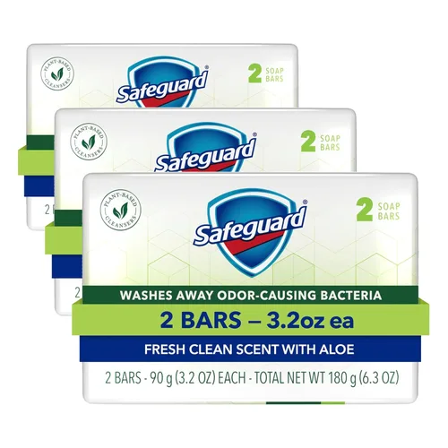 Vista 12 de Safeguard Jabón en Barra Micelar de Limpieza Profunda para Baño, elimina el 99 por ciento de las bacterias, deja la piel suave, aroma fresco
