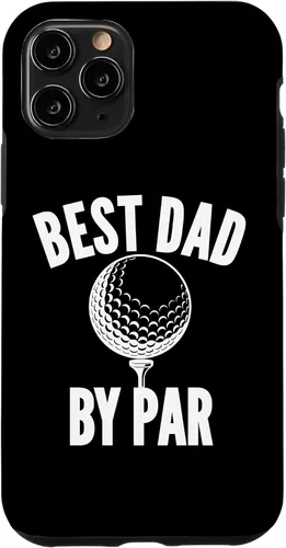 Vista 10 de iPhone 15 Best Dad by Par Golf Golfing Daddy Cute Funny Saying Case