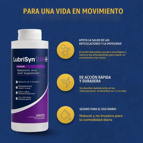 Vista 3 de LubriSyn HA Suplemento líquido humano para articulaciones de ácido
