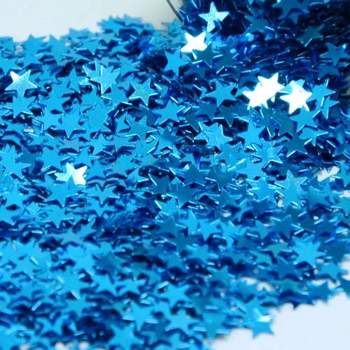Vista 6 de Confetti Star 1/4" Negro - Paquete al por menor #8513 QS0