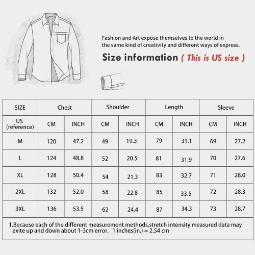Vista 7 de Men's Long Sleeve Plaid Flannel Winter Warm Shirt Casual Button Down Slim Fit Shirts