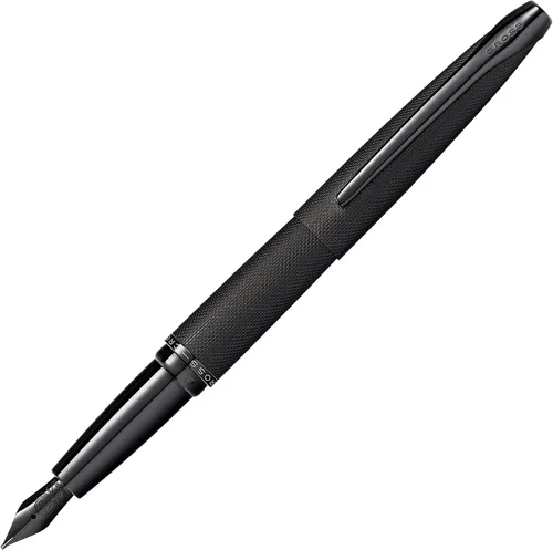 Vista 11 de Cross Pluma Fuente Recargable ATX Presentada en una Caja de Regalo de Lujo - Punta Media, Tinta Negra, Basalto Negro Refillable Fountain Pen