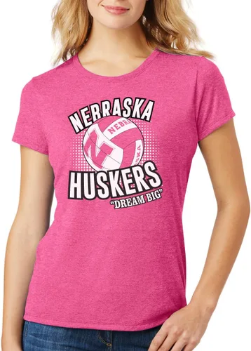 Vista 33 de CornBorn Elige tu diseño: camisetas prémium de voleibol de Nebraska para mujer