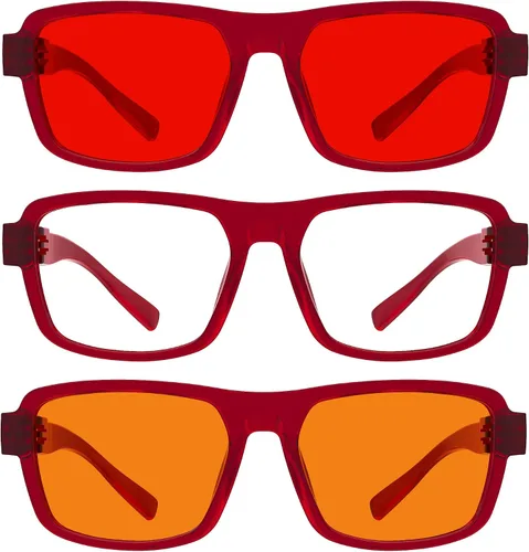 Vista 370 de Eyekepper Gafas de luz azul para hombre y mujer, paquete de 6 lentes Pilot Paquete de 6 color mezclado