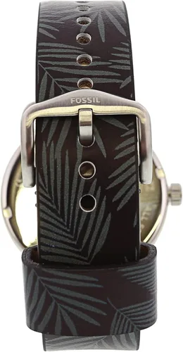 Vista 3 de Fossil Commuter FS5545 - Reloj de cuarzo japonés de piel plateada para hombre