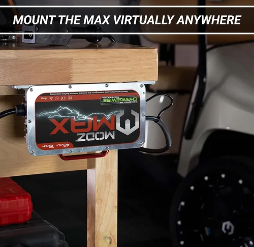 Vista 3 de Cargador de batería para carrito de golf MODZ® Max48 de 15 amperios, compatible con modelos Yamaha G19 - G22 de 48 voltios