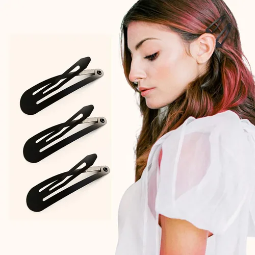 Vista 4 de HAALII Pinzas para el cabello a presión, paquete de 40 pasadores de 2 pulgadas, pinzas de metal para el cabello, diapositivas, para mujeres y niñas