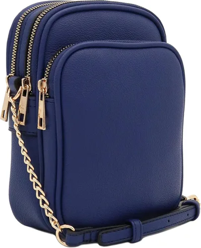 Vista 20 de Bolso cruzado ocasional de múltiples bolsillos Negro
