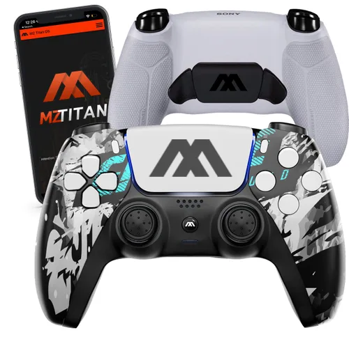 Vista 10 de MODDEDZONE Smart Extreme Modded Controller + Anti Recoil 2 Remap Buttons & Interchangeable Thumbsticks & Hair Triggers, Tactical Buttons Compatible