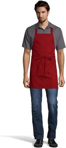 Vista 8 de Uncommon Threads Delantal unisex ajustable sin bolsillo para restaurante